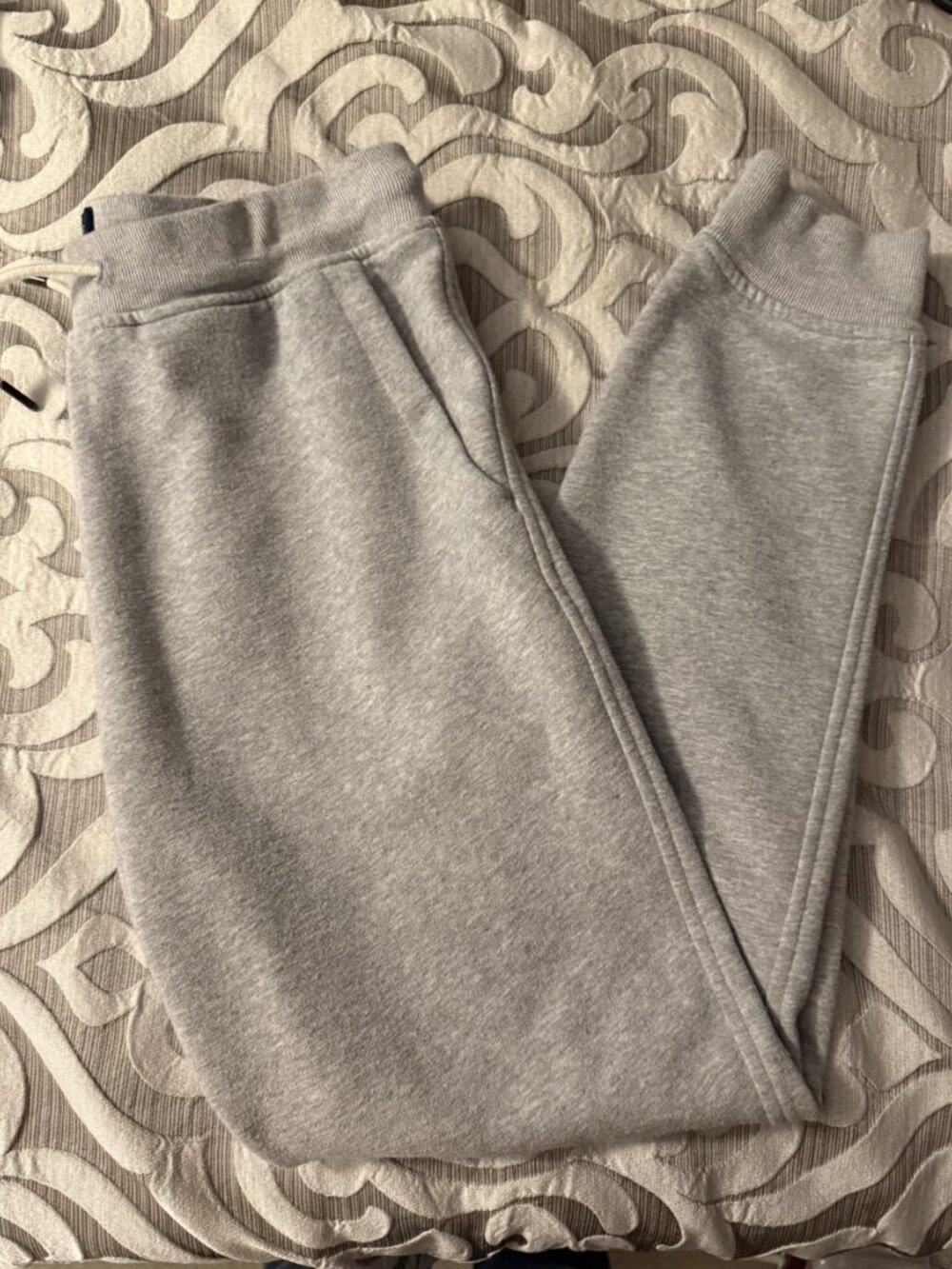 J. Crew Men's Authentic Fleece Gray Jogger Sweatpants Size Medium Pockets